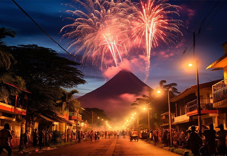 New Years Fireworks Costa Rica